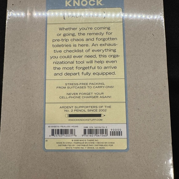 Knock Knock Pack This Note Pad - Picture 4 of 4